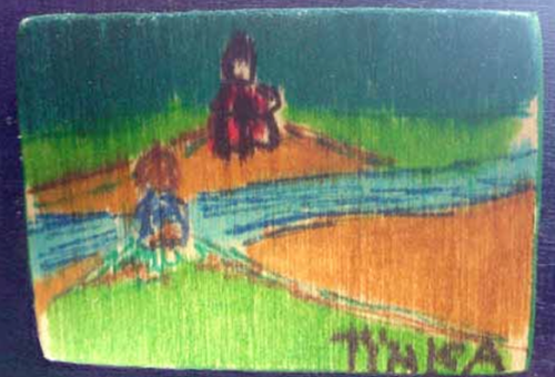 Rivier poppetjes heuvel