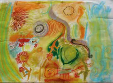 Twee leeuwen die elkaar aankijken