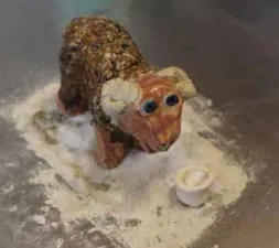 Een schaap van klei