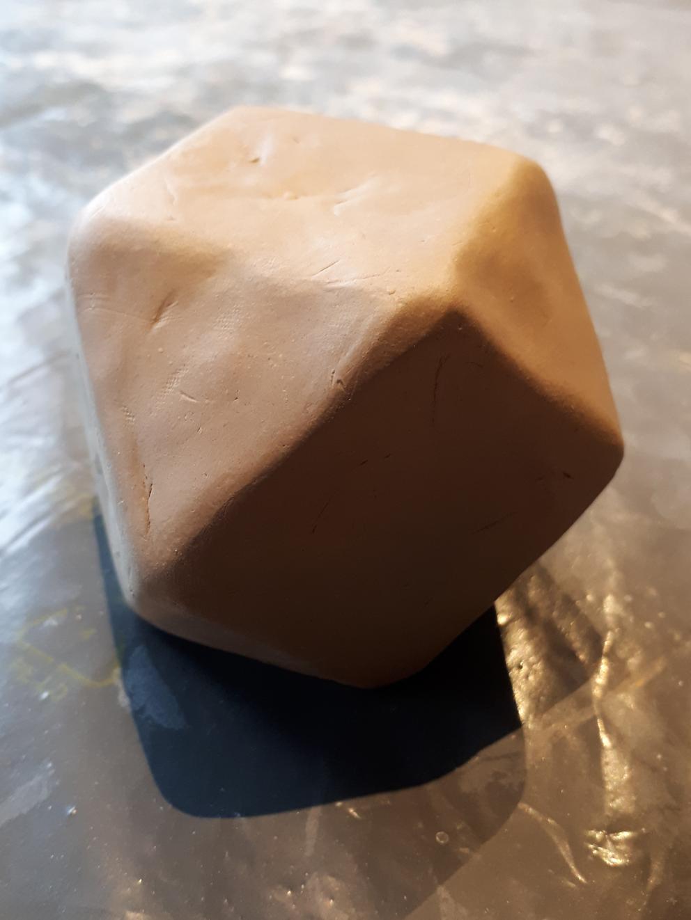 Een octaëder van klei